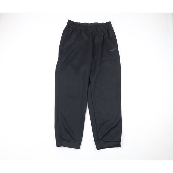 Nike Mens Size XL Big Swoosh Cuffed Sweatpants Joggers Jogger Pants Black - Picture 1 of 10